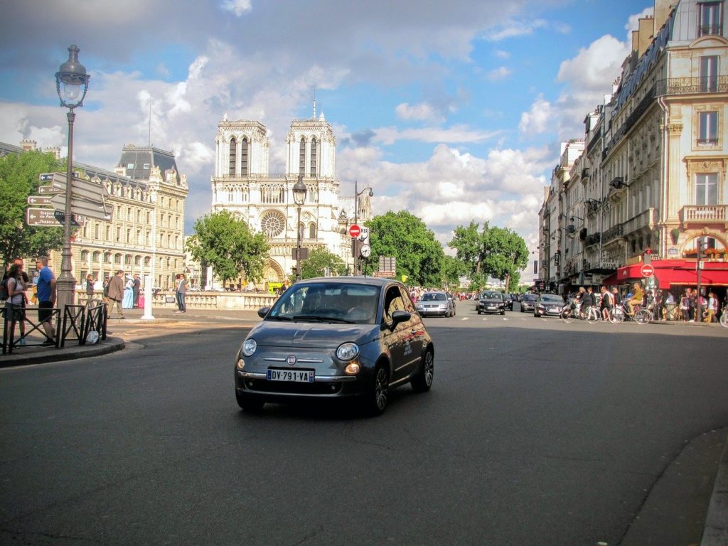 fiat 500 electrique paris trafic